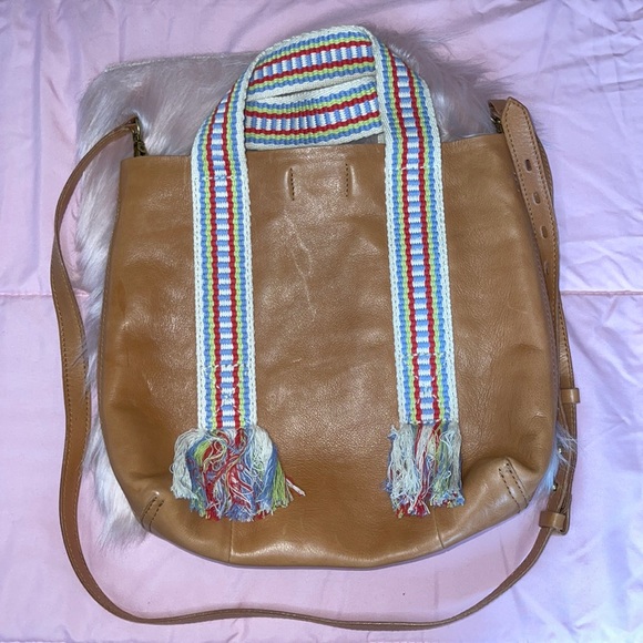 Madewell Handbags - Desert Camel Rainbow Madewell Transport Inset Zip Crossbody Bag